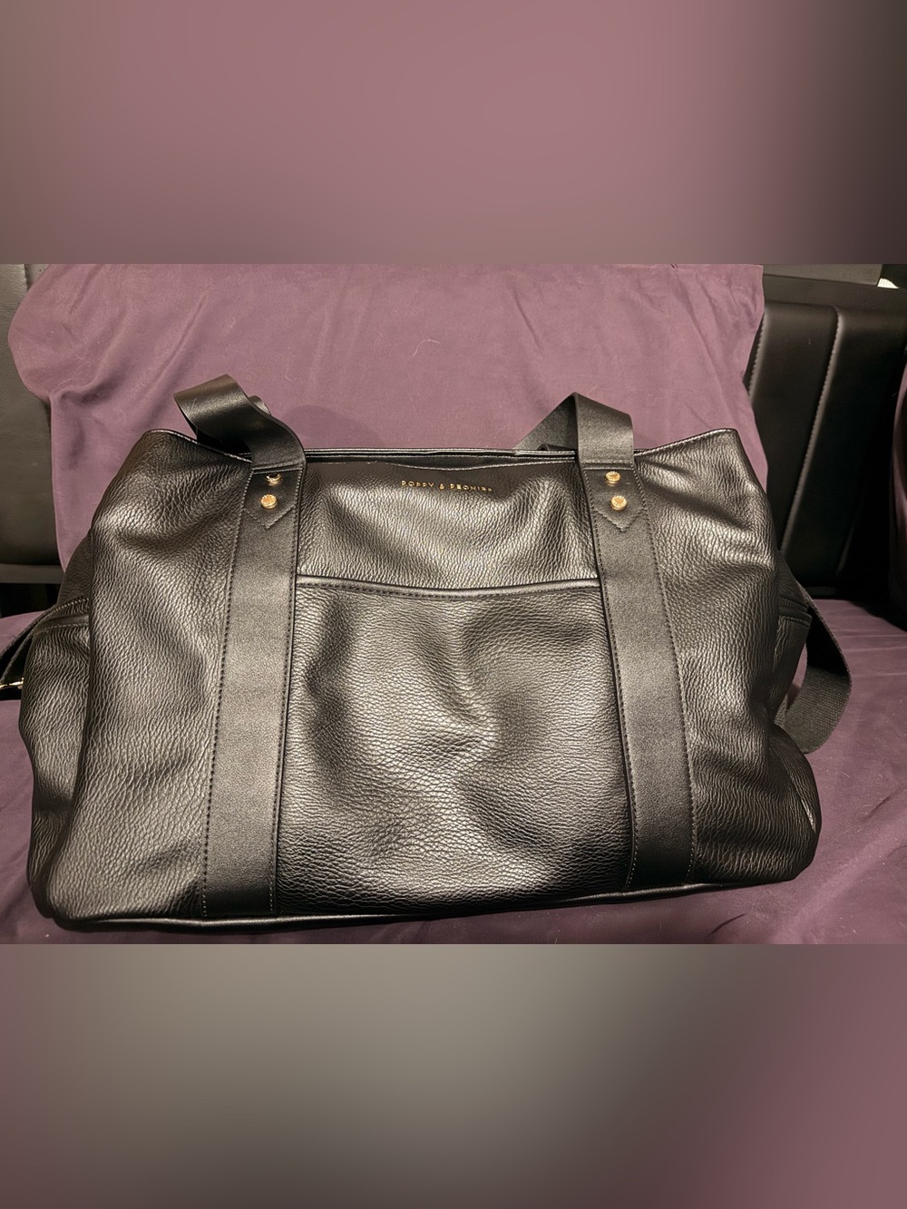 Poppy & Peonies Mini Voyager - Black EUC